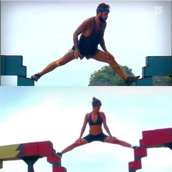 הוא רגוע, היא מתוחה // צילום מסך